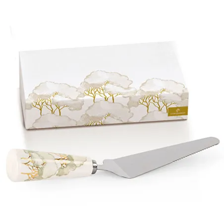 Paletta per dolci porcellana avorio Linea Intrecci