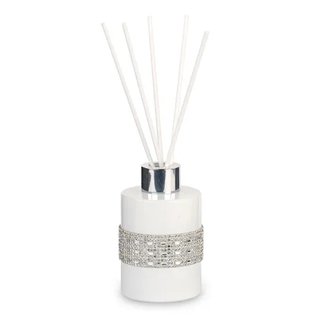 Diffusore bianco con strass profumazione ambra bomboniera matrimonio Cupido - 1