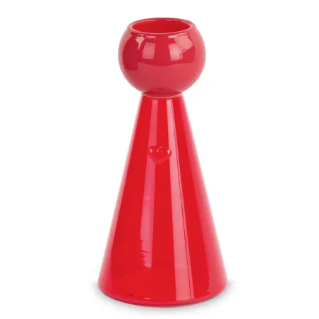 Vaso angelo vetro rosso bomboniera matrimonio Cupido - 2