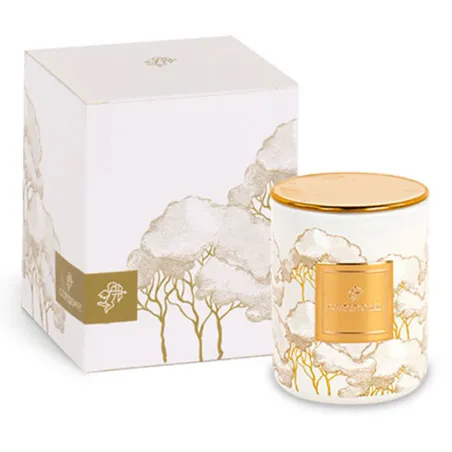 Bomboniera matrimonio candela vetro avorio Linea Intrecci Cupido - 2