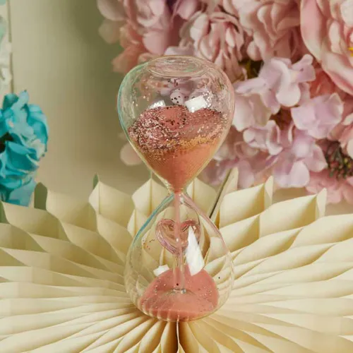 copy of Bomboniera Battesimo Claraluna 2026 Clessidra Cuore Bianco Claraluna - 1