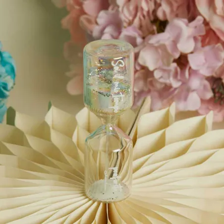 Bomboniera Battesimo Claraluna 2026 Clessidra Bianca Claraluna - 1