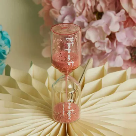 Bomboniera Battesimo Claraluna 2026 Clessidra Rosa Claraluna - 1