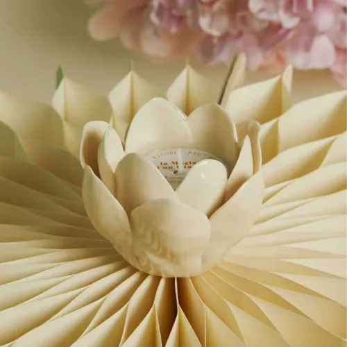 Bomboniera Matrimonio Claraluna 2026 Candela Ninfea Bianca Claraluna - 1