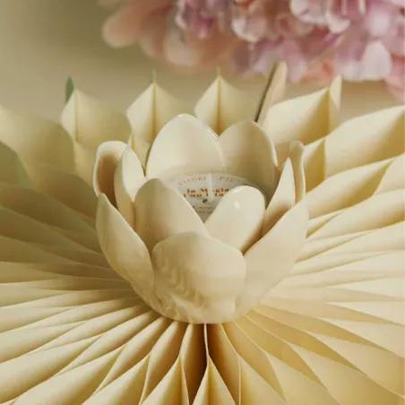 Bomboniera Matrimonio Claraluna 2026 Candela Ninfea Bianca Claraluna - 1