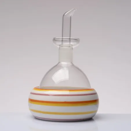 Bomboniera solidale oliera vetro righe Madame D’Olio Cuorematto 2026