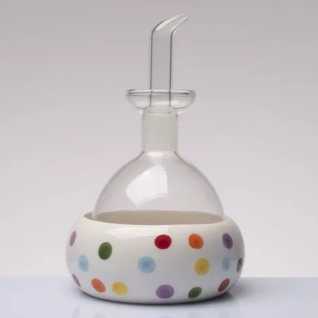 Bomboniera solidale oliera pois Madame D’Olio Cuorematto 2026