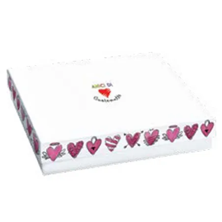 Bomboniera solidale clessidra cuore Cuorematto 2026