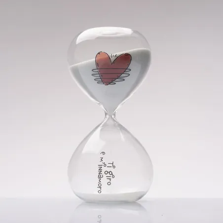 Bomboniera solidale clessidra cuore Cuorematto 2026