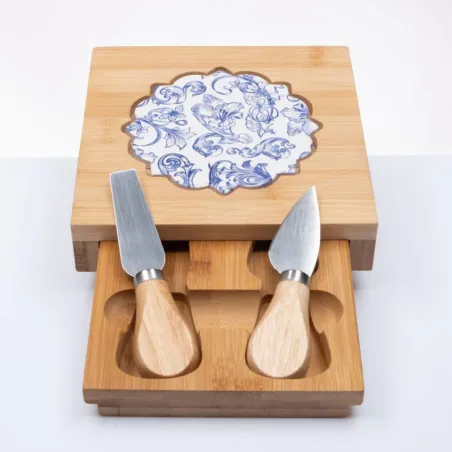 Tagliere scatola Fregio blu Cuorematto 2026