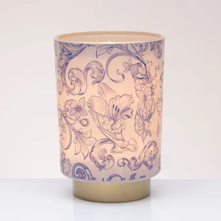 Lampada Fregio floreale blu Cuorematto 2026