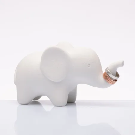 Bomboniera solidale elefante piccolo portanelli Cuorematto 2026