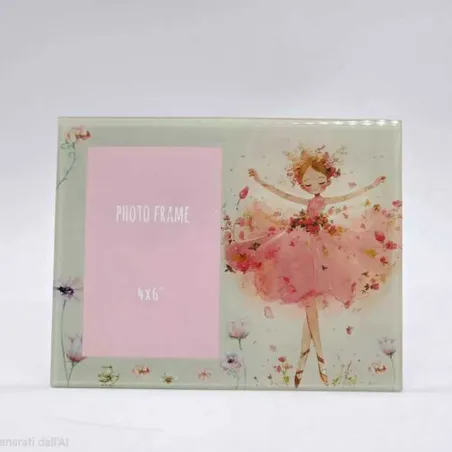 Portafoto ballerina in vetro Cuorematto 2026 Comunione