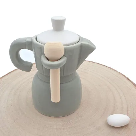 Bomboniera Moka “Arys” in Porcellana con Cuore Bianco – 3 Colori Assortiti (senza cucchiaino)