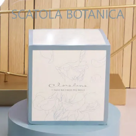 Bomboniera Battesimo Claraluna 2026 Carillon Elefantino Celeste in Porcellana