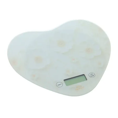 Bomboniera Matrimonio Hervit Summerland – Bilancia da Cucina Cuore in Vetro Fiori Canvas con Scatola