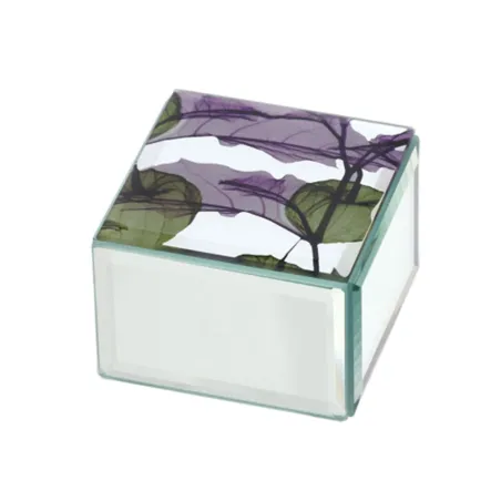 Bomboniera Matrimonio Hervit Summerland – Cofanetto Portagioie Verde Alkekengi con Top in Vetro