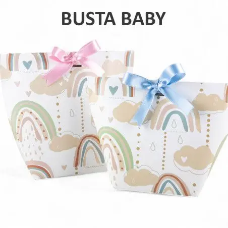 Bomboniera Battesimo Bimba Coniglietto Rosa con Cuore in Porcellana Grande Claraluna - 13