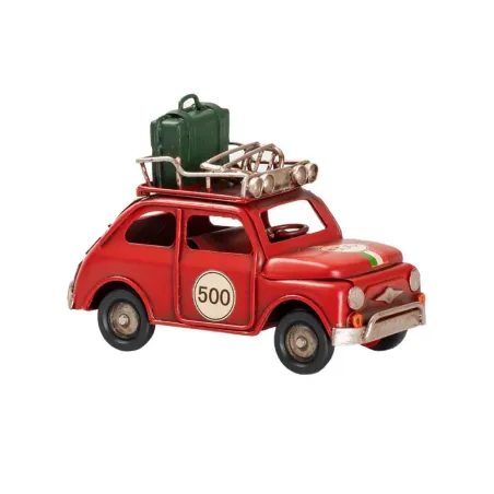 Bomboniera Prima Comunione Auto 500 in Metallo (3 Colori Assortiti Verde/Crema/Rosso) + Sacchetto Bianco e Scatola