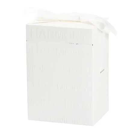 Bomboniera Prima Cresima Sfera in Vetro con Bimbo e Base Bianca in Resina Dettagli Oro + Sacchetto Bianco e Scatola