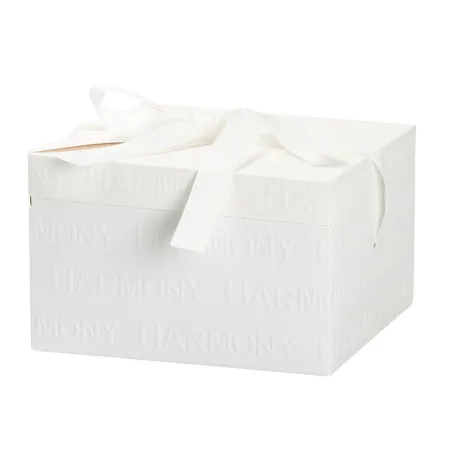 Bomboniera Matrimonio Candela Cuore in Porcellana Bianca con Frase Oro – Con Sacchetto Bianco, Scatola