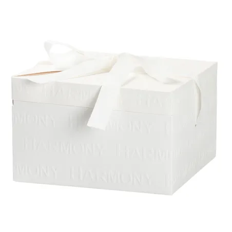 Bomboniera Matrimonio Coppia “Bacio” in Resina Bianca con Cuore in Metallo e Strass – Con Sacchetto Bianco, Scatola