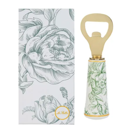 Bomboniera Utile Apribottiglie Decoro Verde con Astuccio Elegante