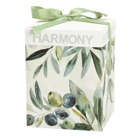 Bomboniera Matrimonio Oliera in Porcellana con Dosatore e Decoro Foglie – Completa di Sacchetto, Confetti e Scatola