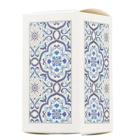 Bomboniera Matrimonio Oliera in Porcellana Maiolica Blue con Scatola Abbinata