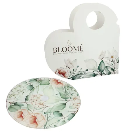 Bomboniera Matrimonio Bloome Botanic – Tagliere Tondo Girevole in Vetro Ortensie Verdi con Scatola e Confezione Personalizzabile