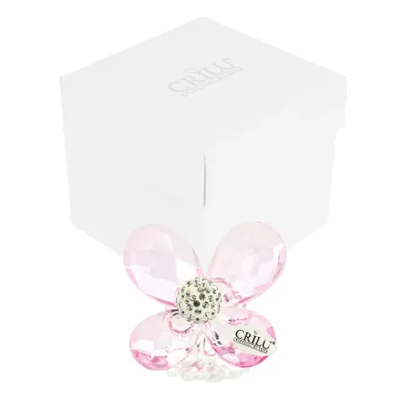 Bomboniera Matrimonio Farfalla da Poggio Swarovski® Fuxia con Sfera Strass – Scatola Inclusa