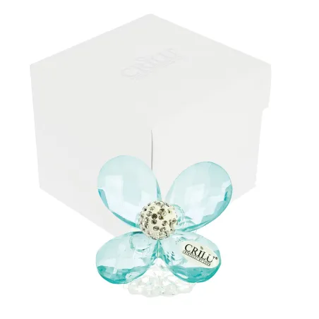 Bomboniera Matrimonio Farfalla da Poggio Swarovski® Turchese con Sfera Strass – Scatola Inclusa