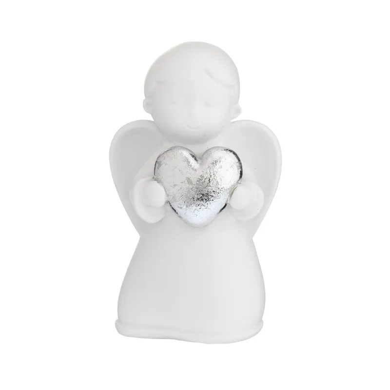 Angioletto bianco con cuore...